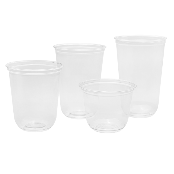 Karat 12oz PET Clear Cup (98mm), U-Shape - 1,000 pcs