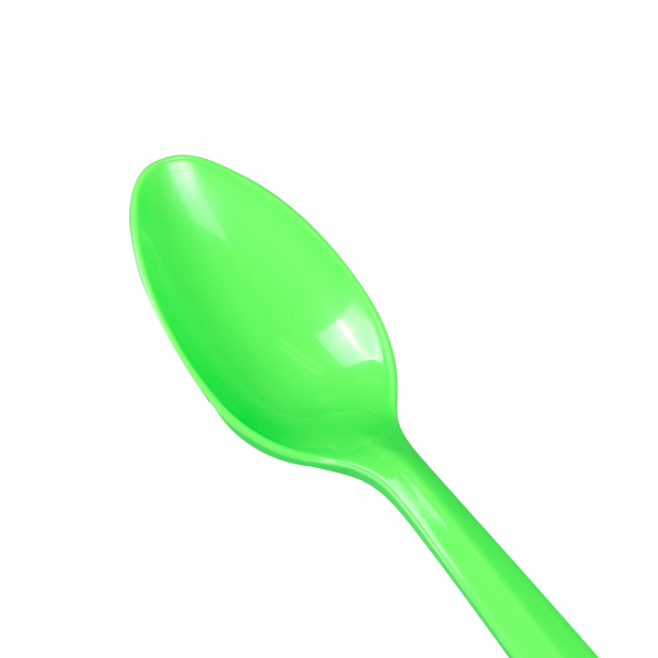 Karat PP Plastic Medium Weight Tea Spoons, Green - 1,000 pcs