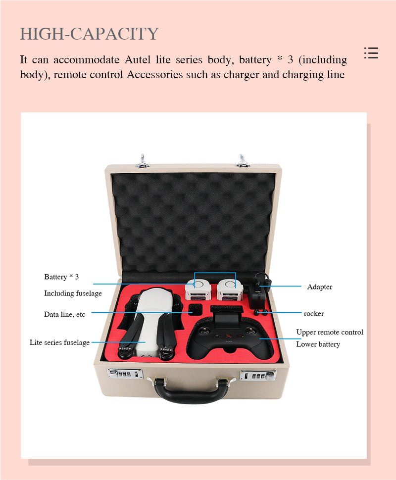 autel evo lite bag high capacity