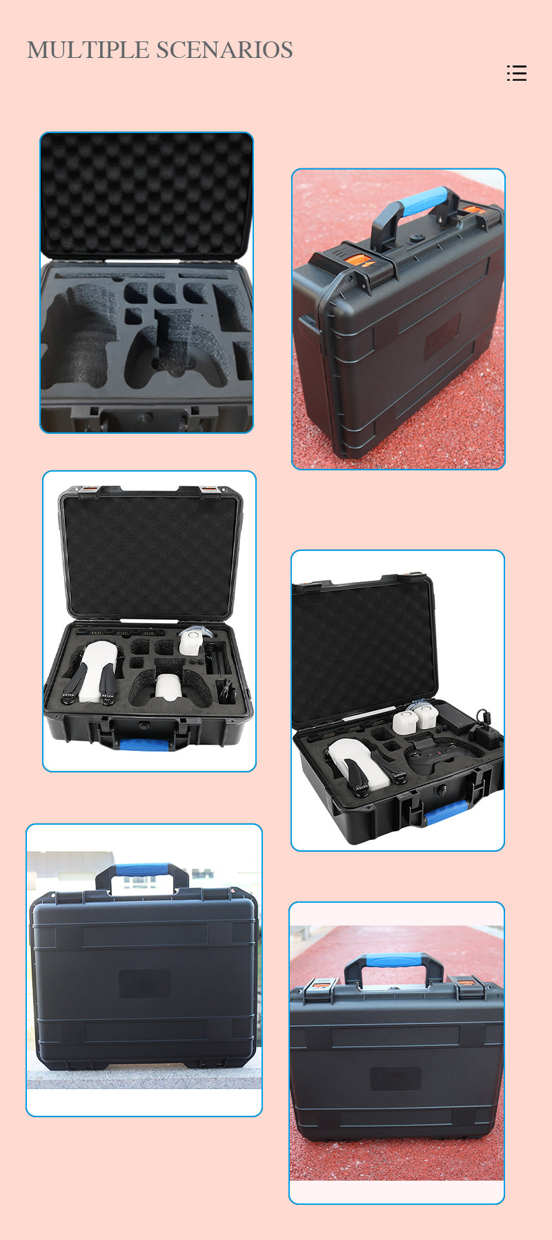 autel evo lite case multiple scenarios