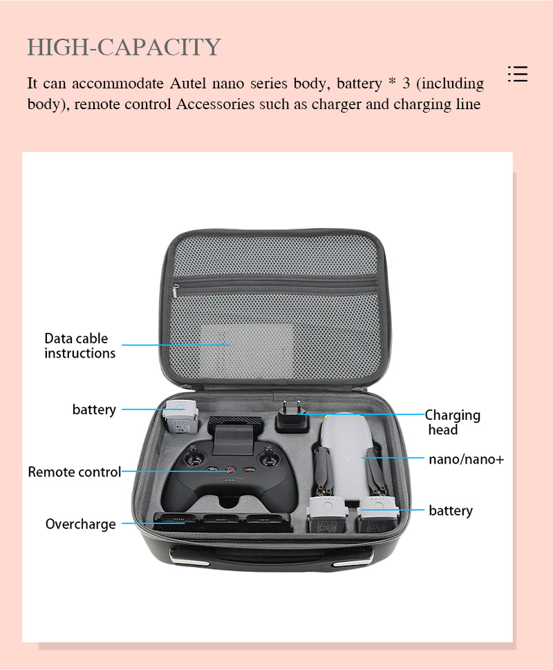 autel robotics evo nano+ high capacity case