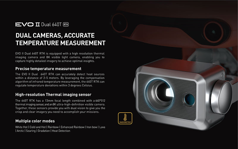 dual cameras accurate temperature measurement