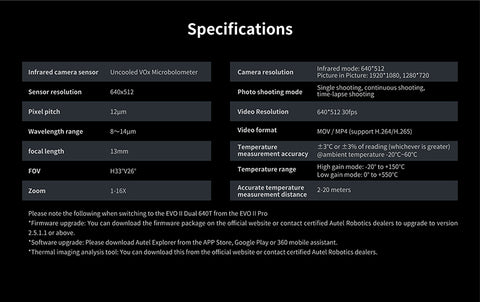 evo 2 specifications