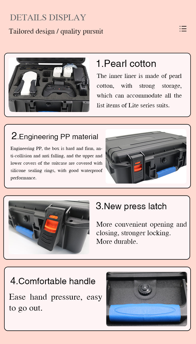 evo lite bag details display