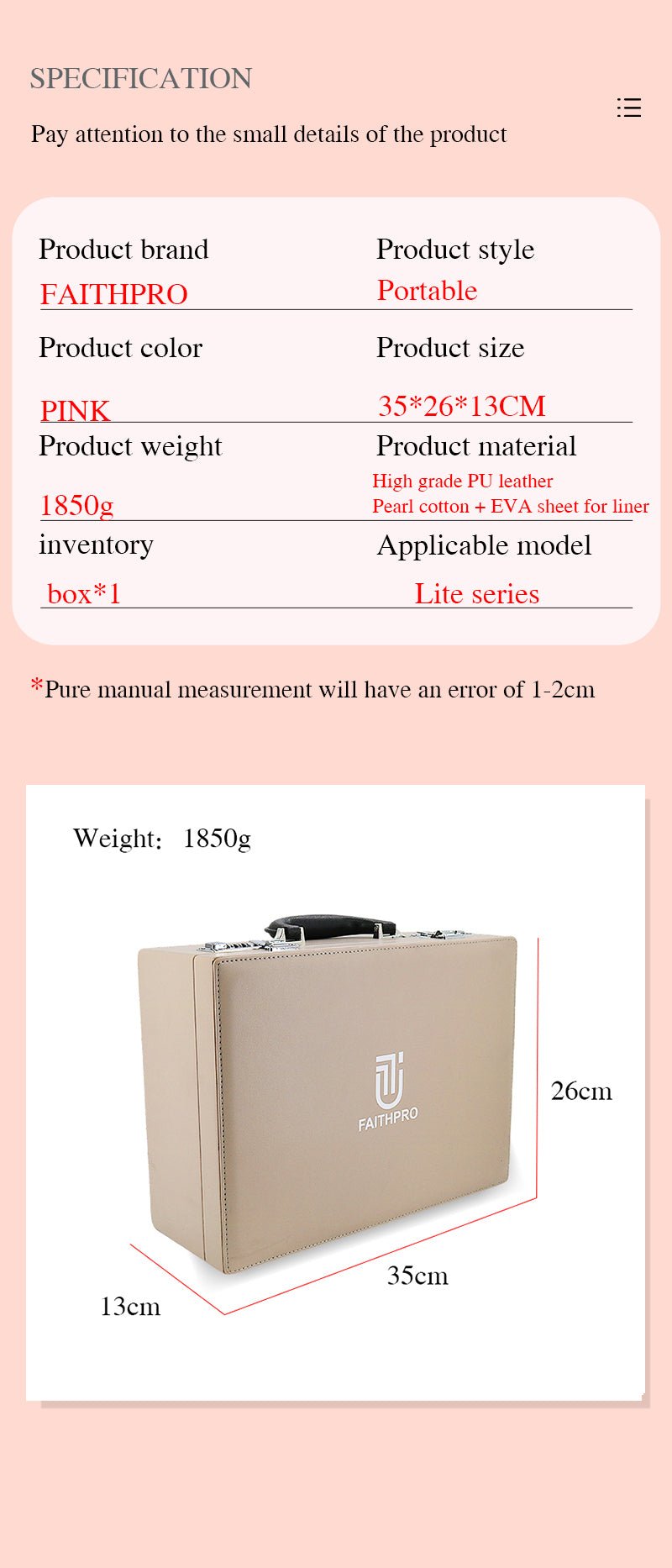 evo lite box specification and size