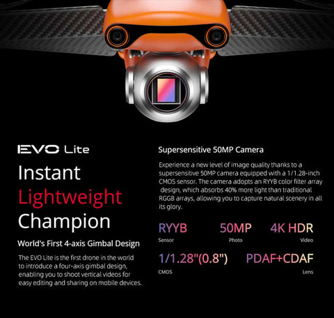 evo lite supersensitive 50mp camera