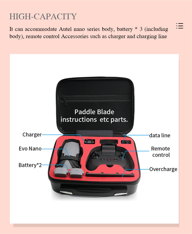 high capacity box for autel evo nano
