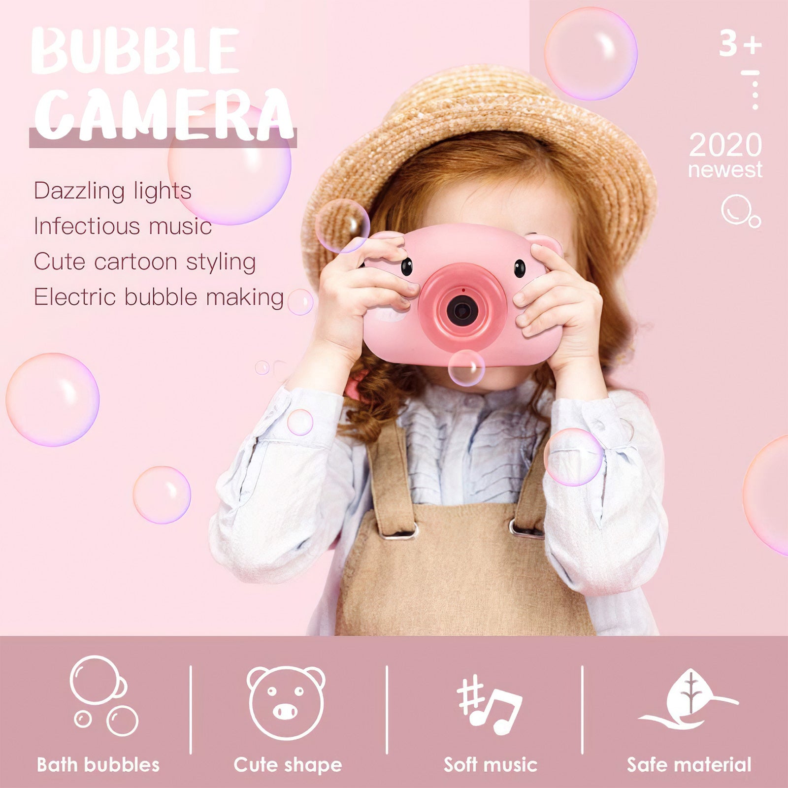 Automatic Bubble Camera Machine with Music