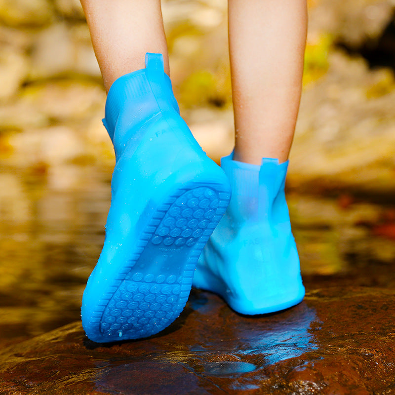 Portable Non-Slip Wear-Resistant Thickened Silicone Rain Shoe Cover