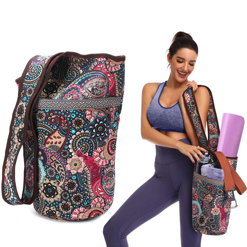 Yoga Bag Backpack with Large Size Zipper Pocket Fit Most Size Mats