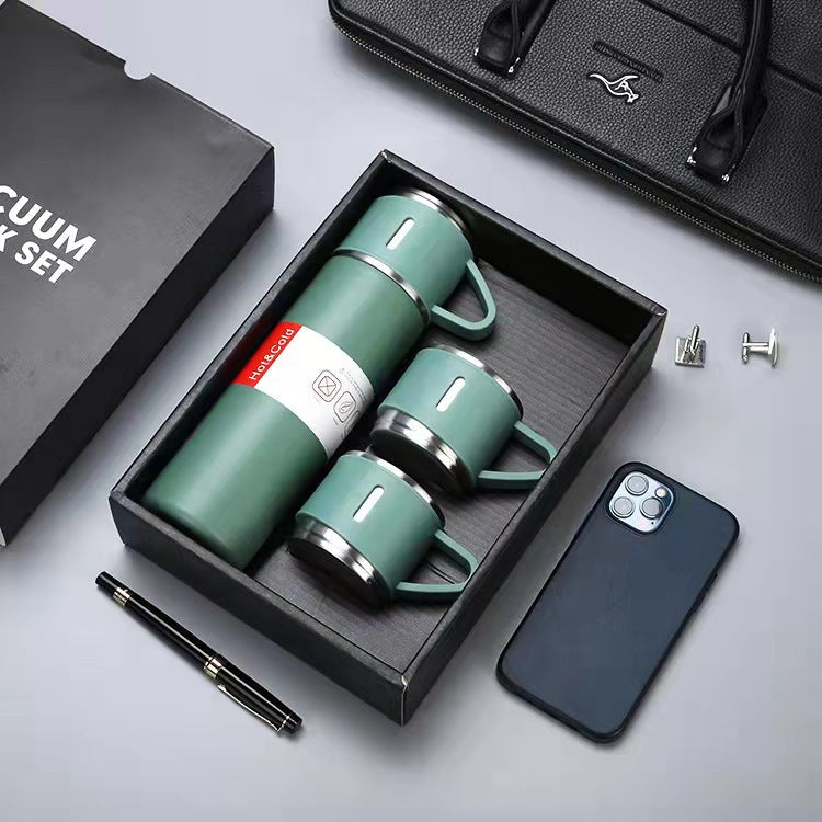 Stainless Steel Vacuum Flask Business Gift Set