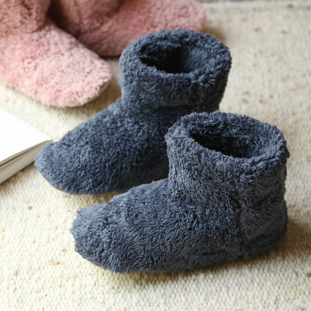Couples Japanese Style Coral Fleece House Shoes