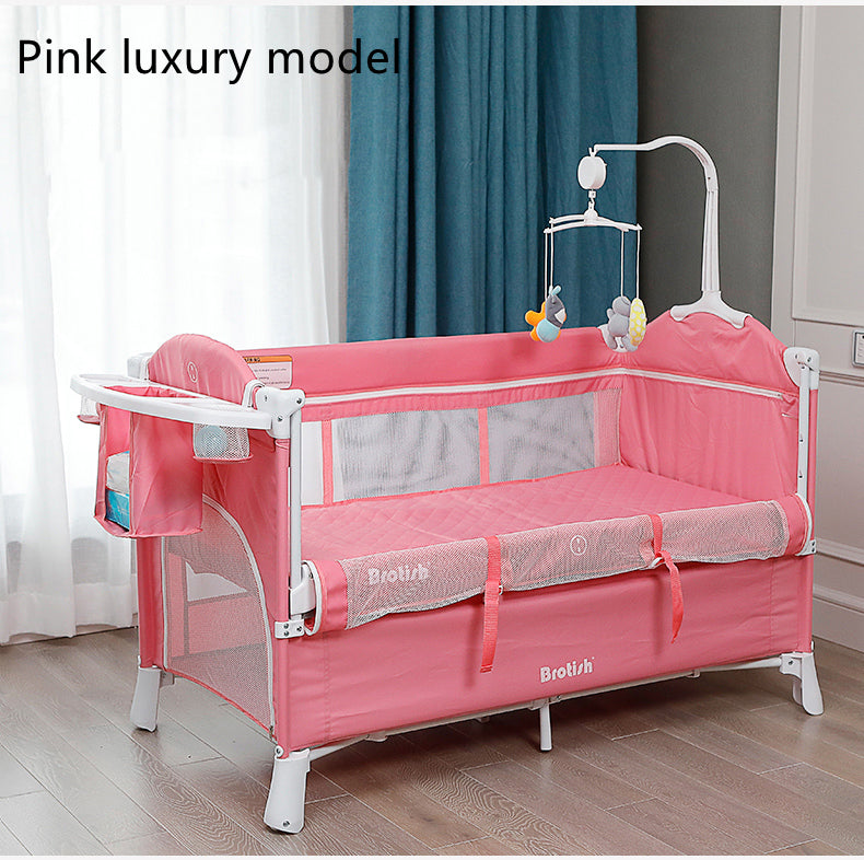 Multifunctional Baby Cot Splicing Large Bed Movable