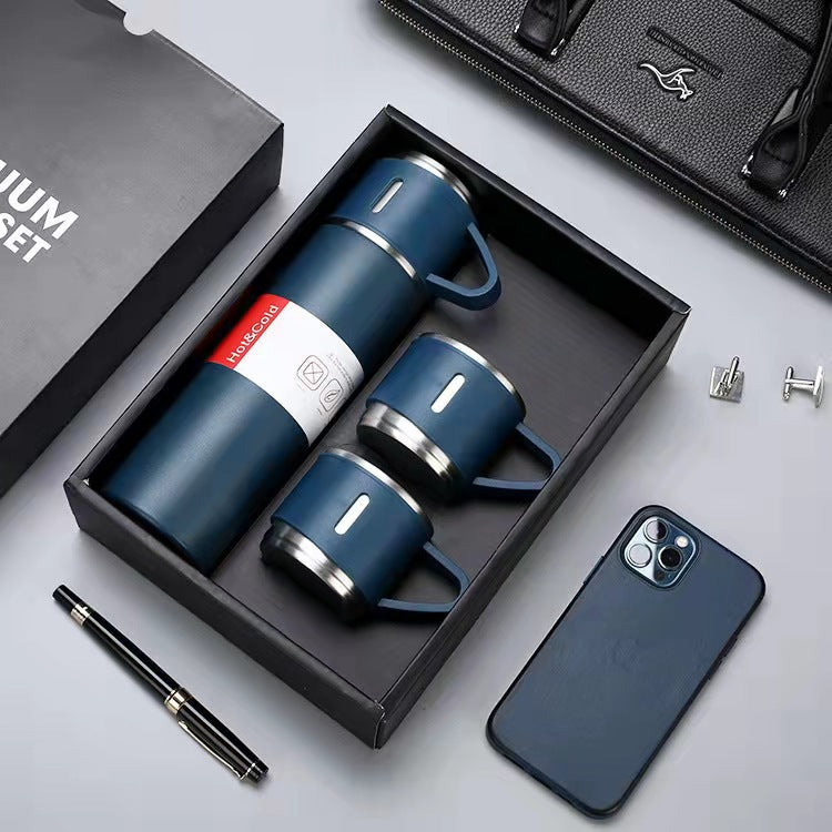 Stainless Steel Vacuum Flask Business Gift Set