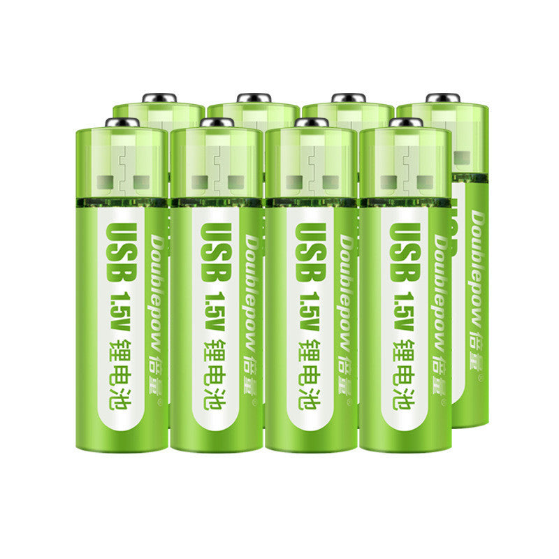 USB Rechargeable Lithium Battery Large Capacity 1.5v Constant Voltage AA
