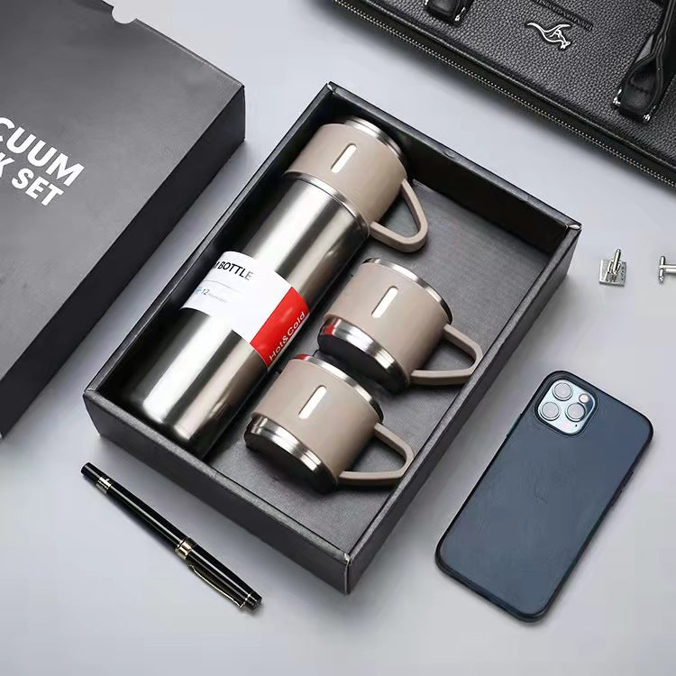 Stainless Steel Vacuum Flask Business Gift Set