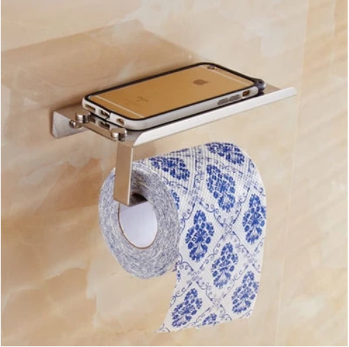 Aluminum Thickened Bathroom Toilet Paper Holder