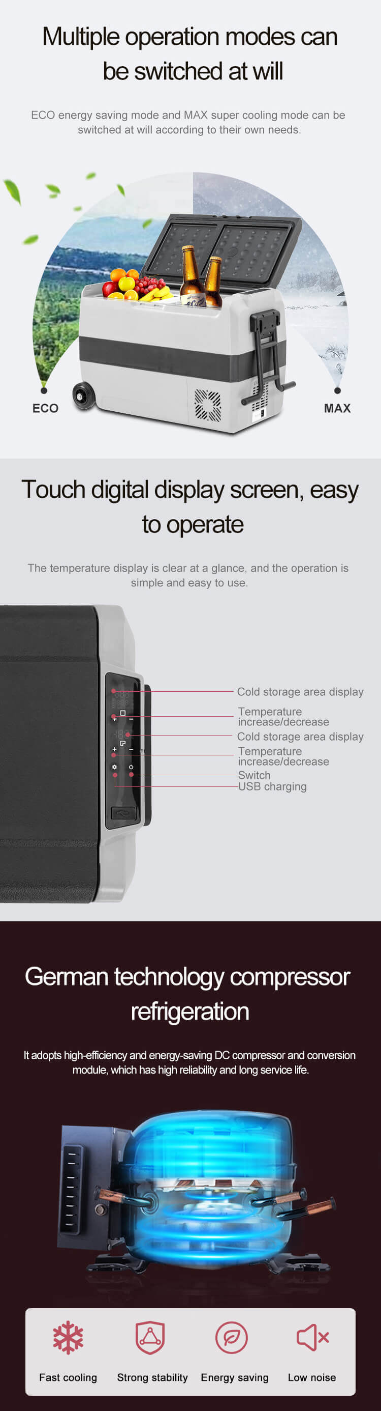 Alpicool T36/50/60L Portable Outdoor Camping Refrigerator Car Fridges with  Wheels – BetiLife™