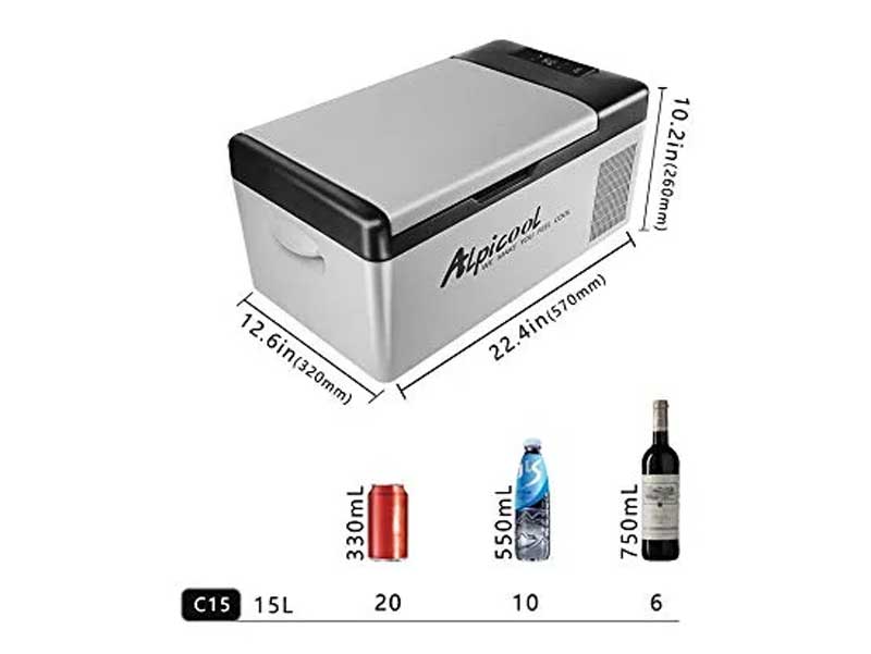 Features of the Alpicool 15-Liter 12V Mini Fridge/Freezer