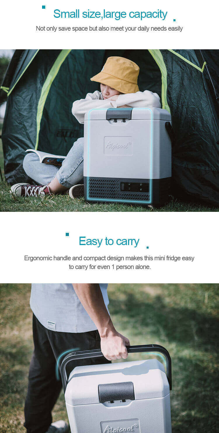 Alpicool P8 Portable Mini Freezer, Outdoor Refrigerator Details 3