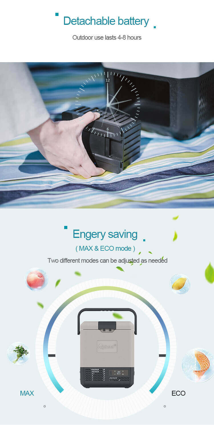 Alpicool P8 Portable Mini Freezer, Outdoor Refrigerator Details 4