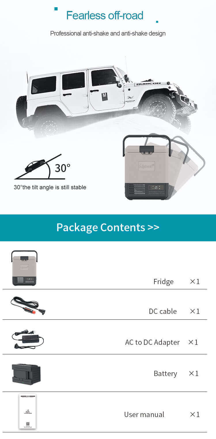 Alpicool P8L Mini Camping Refrigerator Details 8