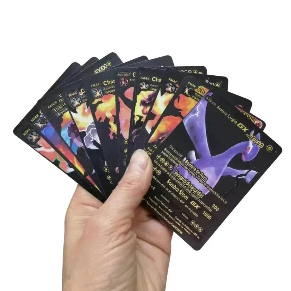 Vmax Pokemon Cards Pack Gold Pokemon Cards GX English Pokemon Cards Metal Pokemon Cards Charizard Rare Gold Pokemon Cards