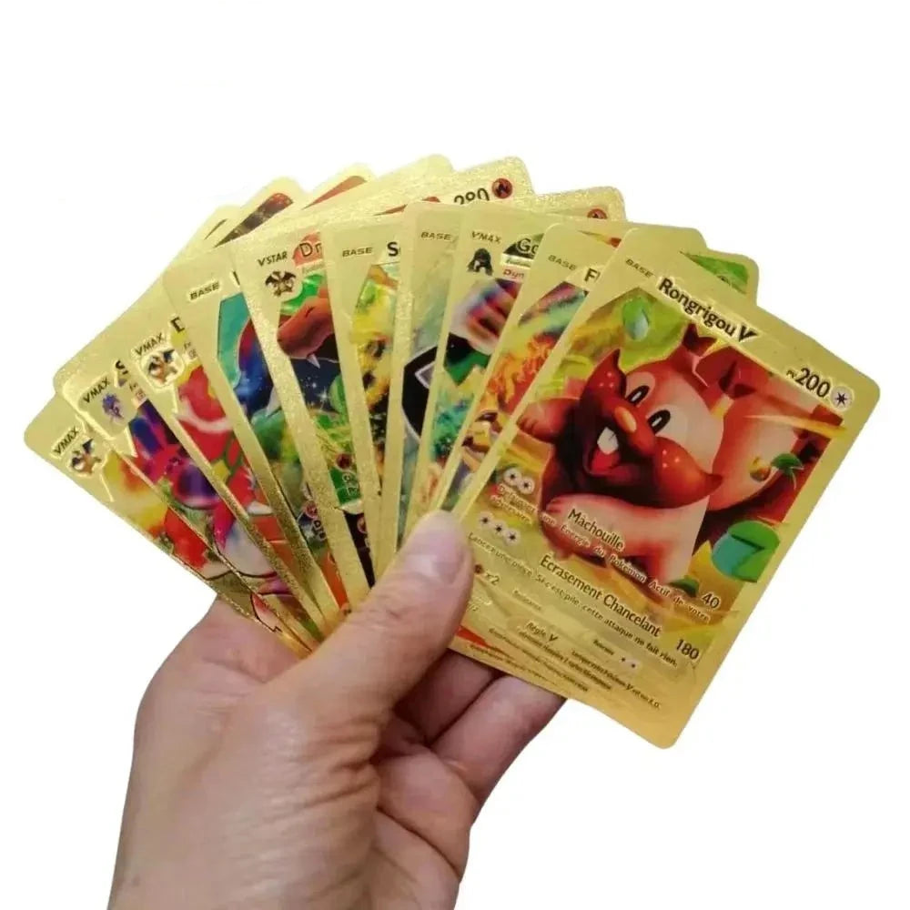 Vmax Pokemon Cards Pack Gold Pokemon Cards GX English Pokemon Cards Metal Pokemon Cards Charizard Rare Gold Pokemon Cards
