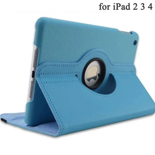 For iPad 2 3 4 Leather Cover for Apple iPad 2 3 4 Stand Holder Cases Smart Tablet A1395 A1396 A1430