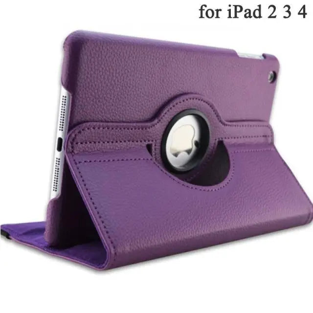 For iPad 2 3 4 Leather Cover for Apple iPad 2 3 4 Stand Holder Cases Smart Tablet A1395 A1396 A1430