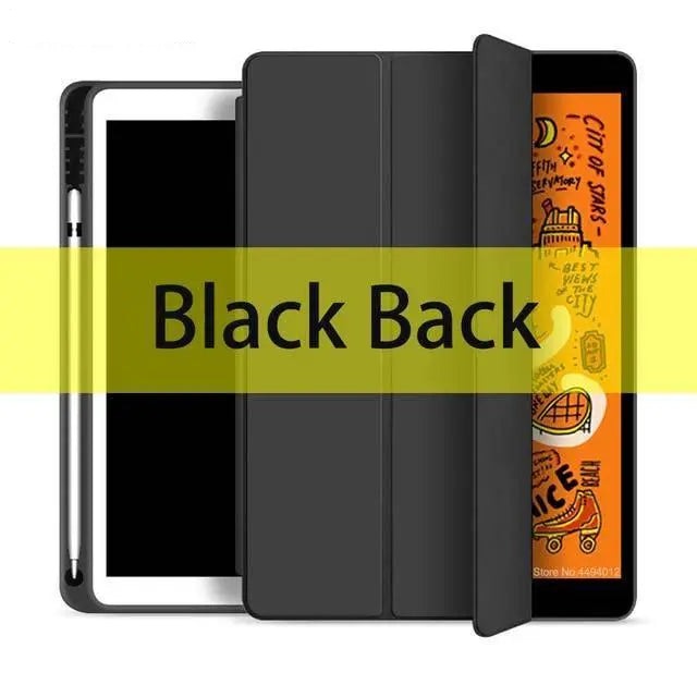 Ipad Air Case With Pencil Holder For Ipad Air 3 10.5 inch 2019 7th 10.2 8th 2020 10.9 Air 4 Mini 5 Smart Cover 6th generation 9.7 Pro 11 Funda