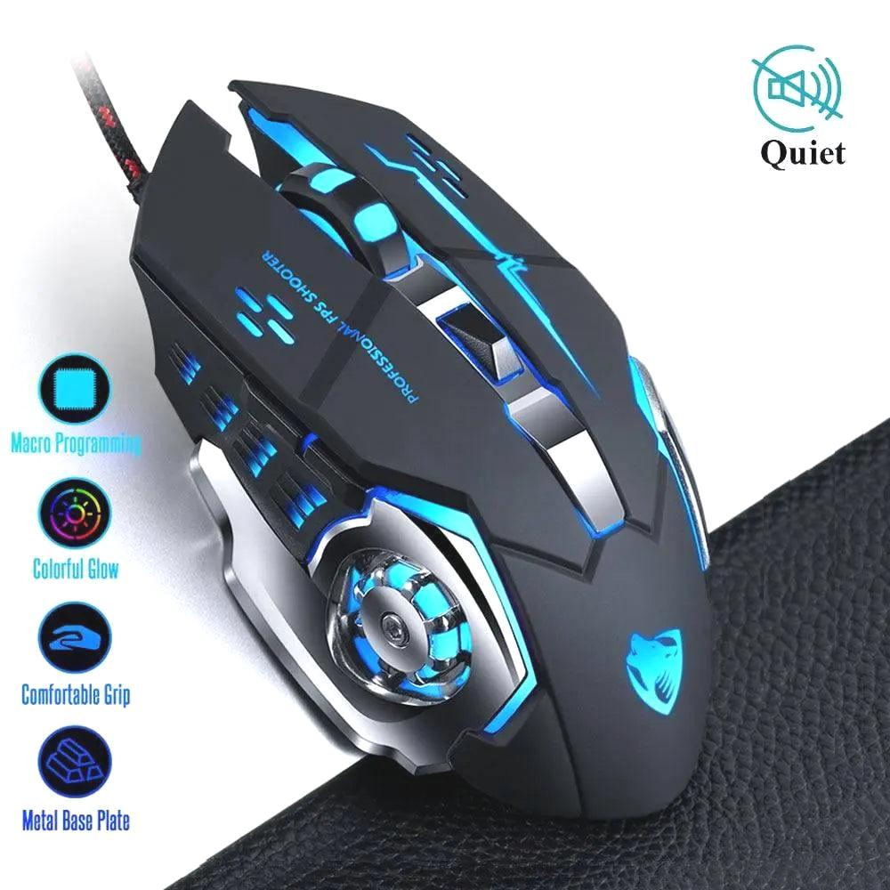 Wired Mouse for PC, Mouse Gaming For Laptop, Adjustable Gaming Mouse