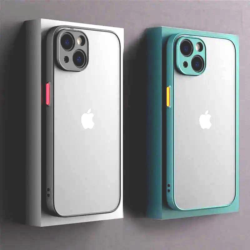 Armor Case For iPhone 13 12 11 Pro Max XR XS X 7 8 Plus Shockproof Luxury Silicone Clear cover