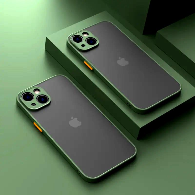Armor Case For iPhone 13 12 11 Pro Max XR XS X 7 8 Plus Shockproof Luxury Silicone Clear cover