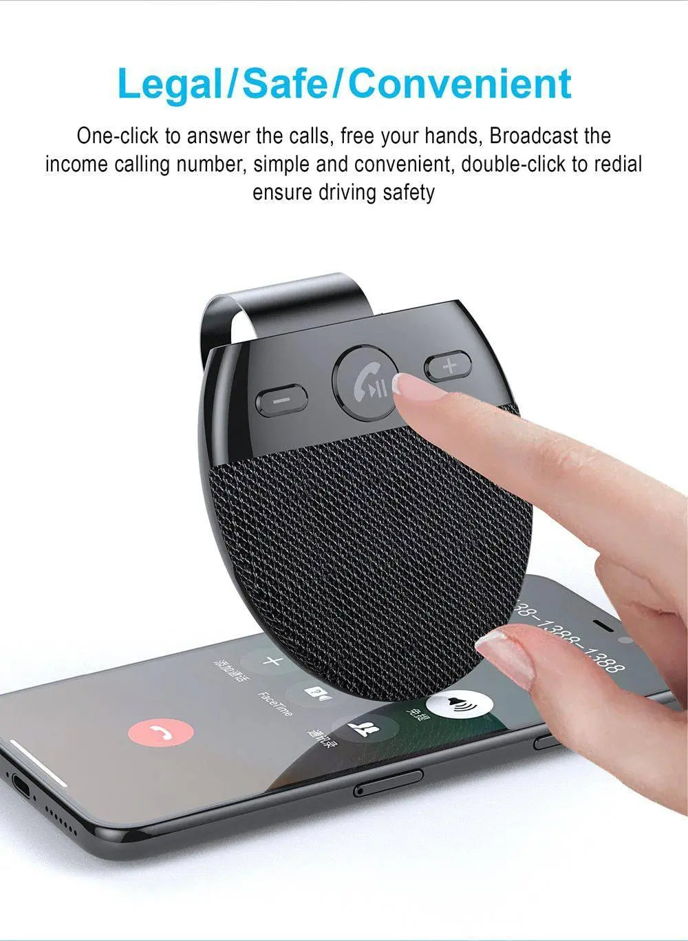 Wireless Car Speakers, Car Handsfree Speaker, Hands Free Bluetooth Car Kit