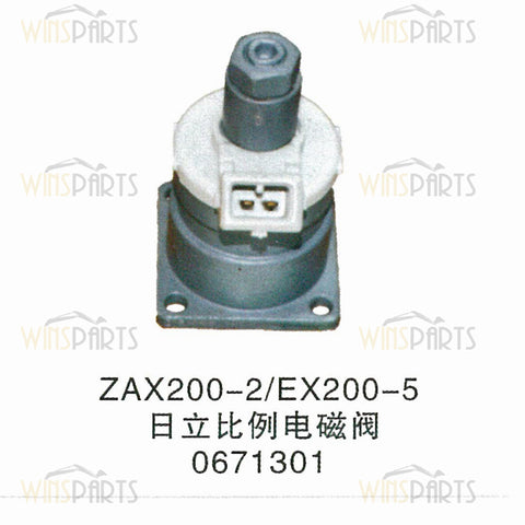 0671301 Flow Control Hydraulic Solenoid Valve Hitachi John Deere EX100-5 EX120-5 EX130H-5 EX200-5 200LC Excavator parts