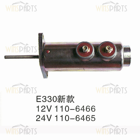 110-6466 110-6465 1106466 1106465 CAT 3304B 3306 Diesel Engine Fuel Shutoff Solenoid Valve Flameout Solenoid Caterpillar Excavator Parts