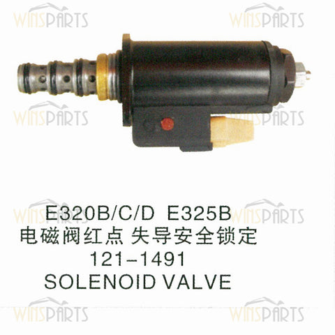 121-1491 1211491 Hydraulic Pump Solenoid Valve Caterpillar CAT E320B E320C E320D E325B 320C Excavator parts