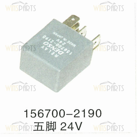156700-2190 4436534 156700-2770 DENSO 24 Volt 5 Pin Relay