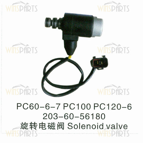 203-60-72100 203-60-62171 203-60-62161 SD1244-C-10 24V Solenoid Valve Komatsu PC60-5 PC60-7 PC120-6 PC120-5 Excavator Spare parts