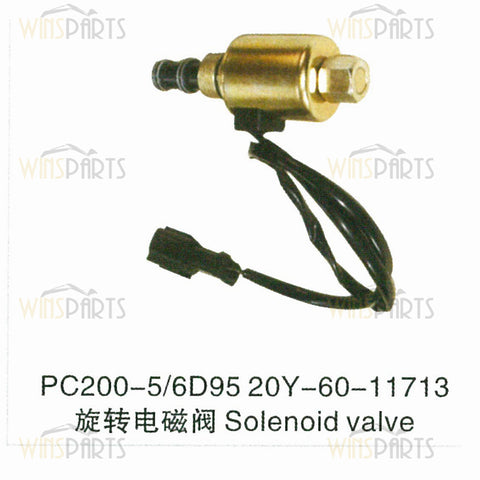20Y-60-11713 20Y-60-11712 20Y-60-11710 20Y-60-11711 CONTROL SOLENOID VALVE KOMATSU PC200-5 PC220-5 PC240-5 6D95 Excavator Spare parts