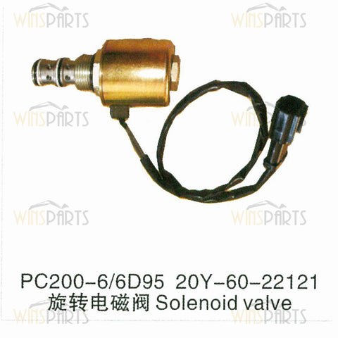 20Y-60-22121 20Y-60-22122 20Y-60-22123 20Y-60-22120 SOLENOID VALVE,SOLENOID KOMATSU PC200-6 6D95 PC220-6 PC240-6 Excavator Spare parts