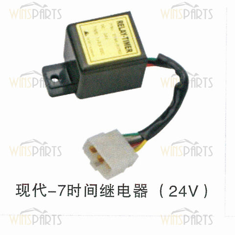 21n4-00762 21n400762 24V TIMER CONTROLLER STARTER Relay Switch Hyundai R210LC-7 R80-7 R210-7 R220-7 R220LC-9 Excavator Spare Parts