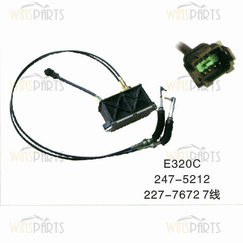 247-5212 227-7672 2475212 2277672 CAT 7 líneas Motor del acelerador Regulador Motor paso a paso Piezas de excavadora Caterpillar E320C E320D