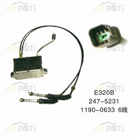 247-5231 119-0633 2475231 1190633 CAT 6 líneas Gobernador Acelerador Motor paso a paso Caterpillar 320B Excavadora Piezas eléctricas