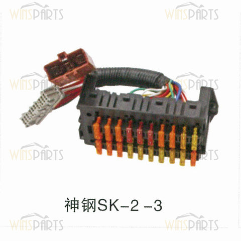 2479U1281S8 2479U1281S10 SK-3 BASE Relay Fuse Box with HARNESS Kobelco SK200LC SK120LC-3 SK100-3 SK300-2 SK400LC Excavator Spare Parts