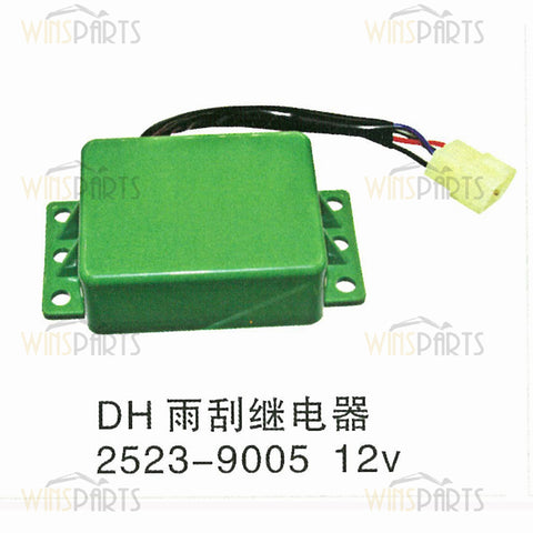 2523-9005 25239005 12V TIMER WIPER Motor CONTROLLER STARTER Relay Switch KOMATSU Doosan Excavator Spare Parts