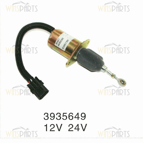 3935649 SA-4764 Válvula de cierre del solenoide de apagado de combustible del motor Cummins de 12 V y 24 V
