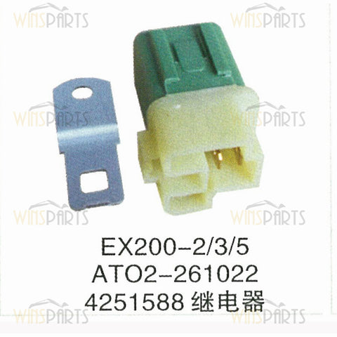 4251588 5AT02-261022 Starter Relay Fuse Relays For Hitachi EX100-2 EX100-3 EX200-3 EX200-5 Excavator Spare Parts