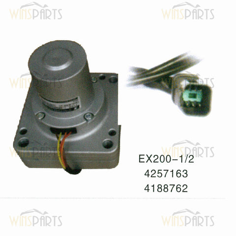 4257163 GOBERNADOR Conjunto de motor eléctrico de paso del acelerador Hitachi John Deere EX100-3 EX120-3 490E 450LC 750 Piezas de excavadora